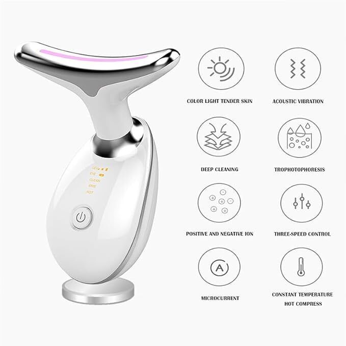 GLOW Beauty Red Light Therapy Facial Massager