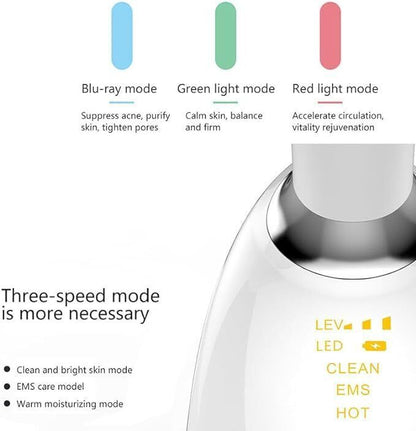 GLOW Beauty Red Light Therapy Facial Massager