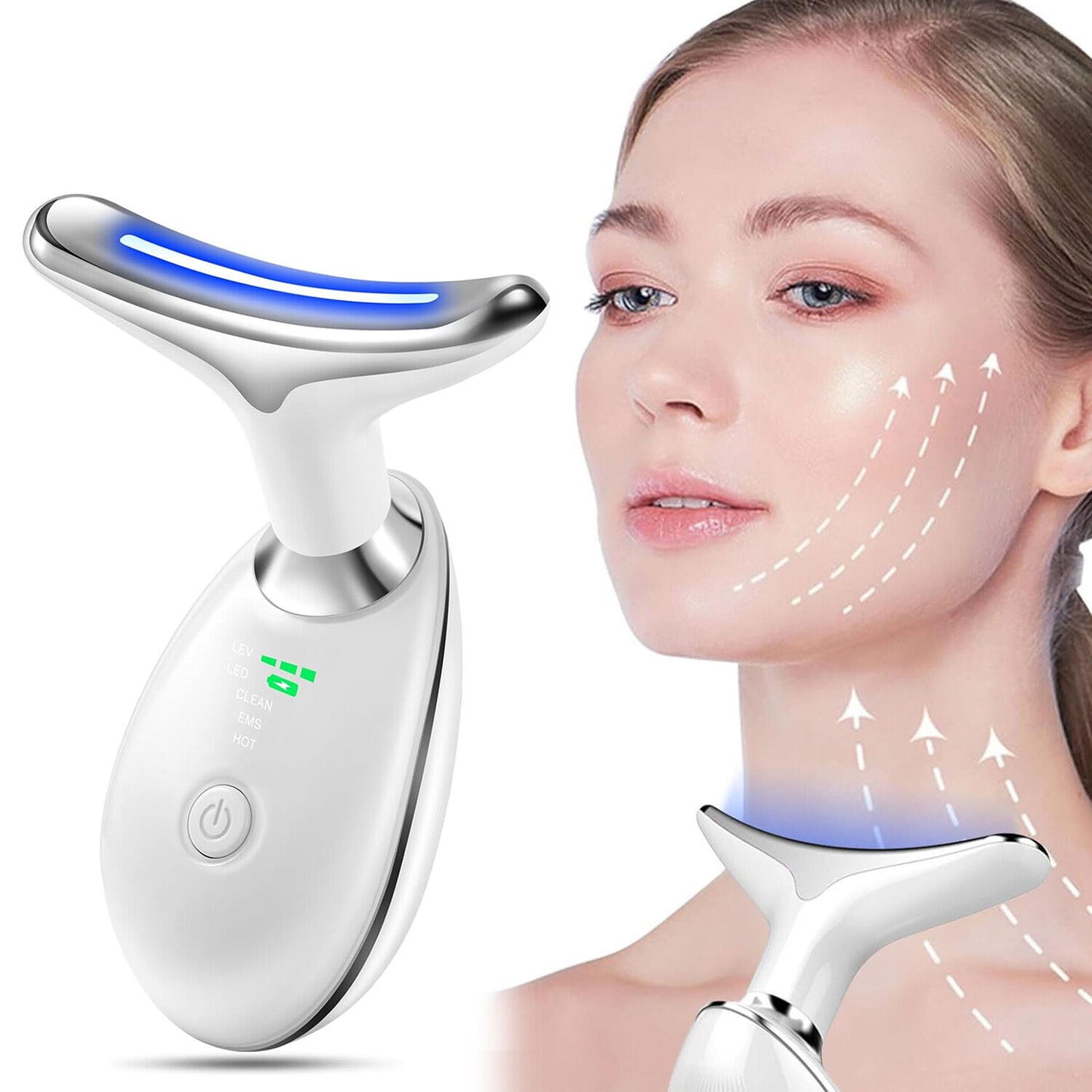 GLOW Beauty Red Light Therapy Facial Massager